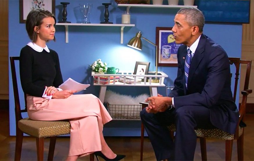 <span>Ingrid Nilsen, la famosa youtuber lesbiana entrevista al presidente Obama</span>
