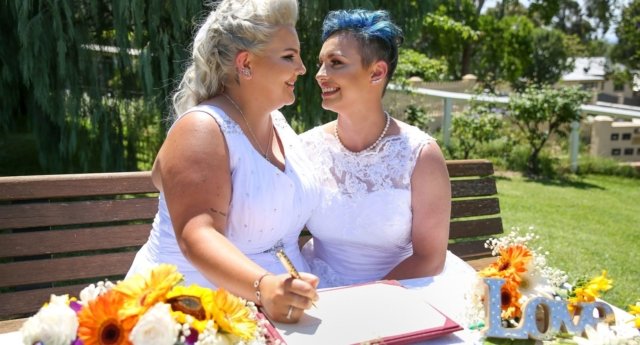 <span>Las dos primeras bodas LGTB en Australia han sido de lesbianas y han ocurrido este fin de semana</span>

