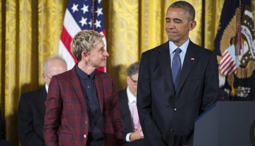 <span>Ellen DeGeneres recibe la Medalla de La Libertad de Estados Unidos</span>
