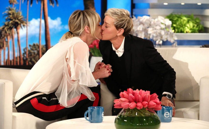 <span>Ellen lloró en directo gracias a su mujer, Portia di Rossi</span>
